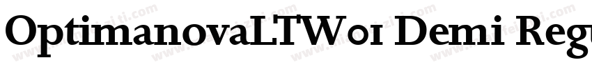 OptimanovaLTW01 Demi Regular字体转换